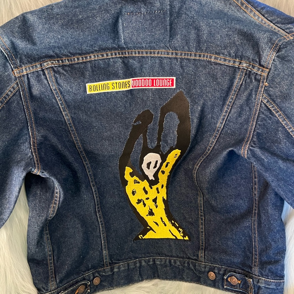 VINTAGE Levi’s Rolling Stones Denim Jacket. Collectors Item
